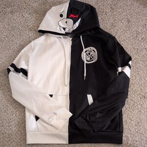 Monochrome Bear Hoodie Jacket